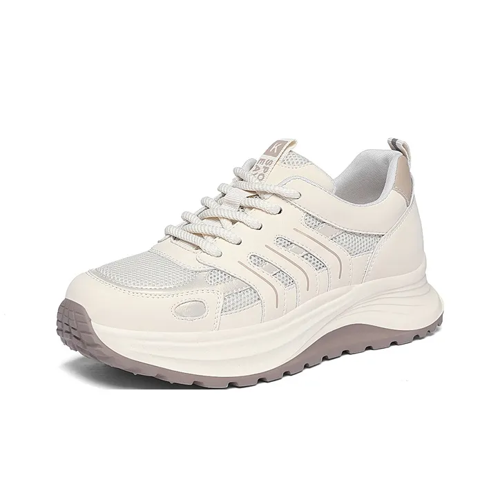 Golden Silk Rabbit Low-Top Chunky Sneakers Women's-7