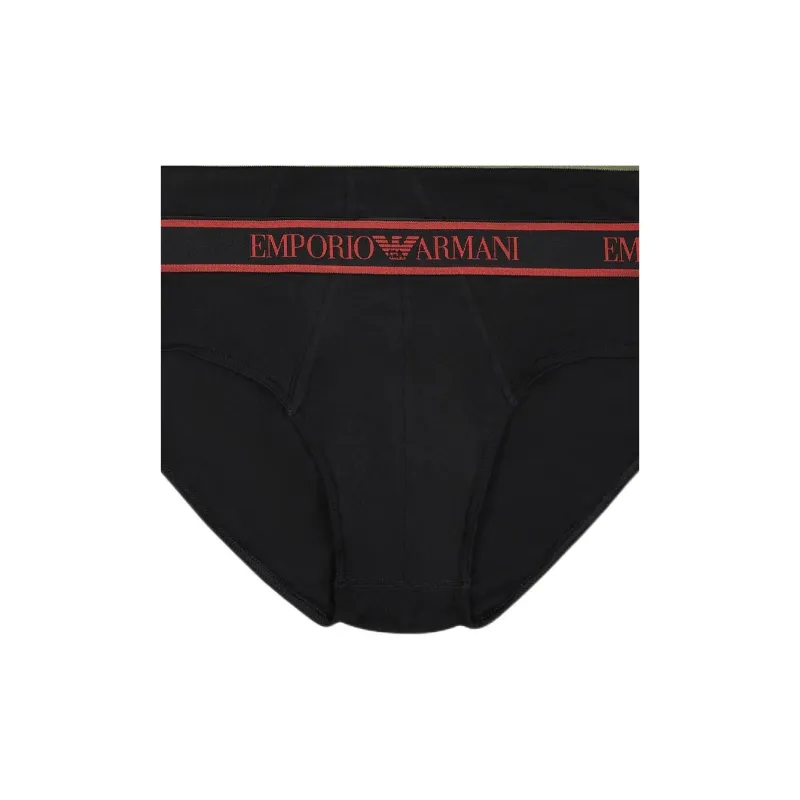 EMPORIO ARMANI Three pack Of Briefs With Core Logo Waistband-5