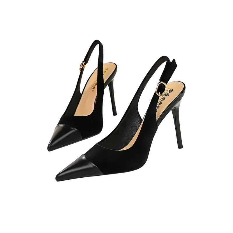 QITUMAUL Slim Heel High Heels 9.5cm Women's-2