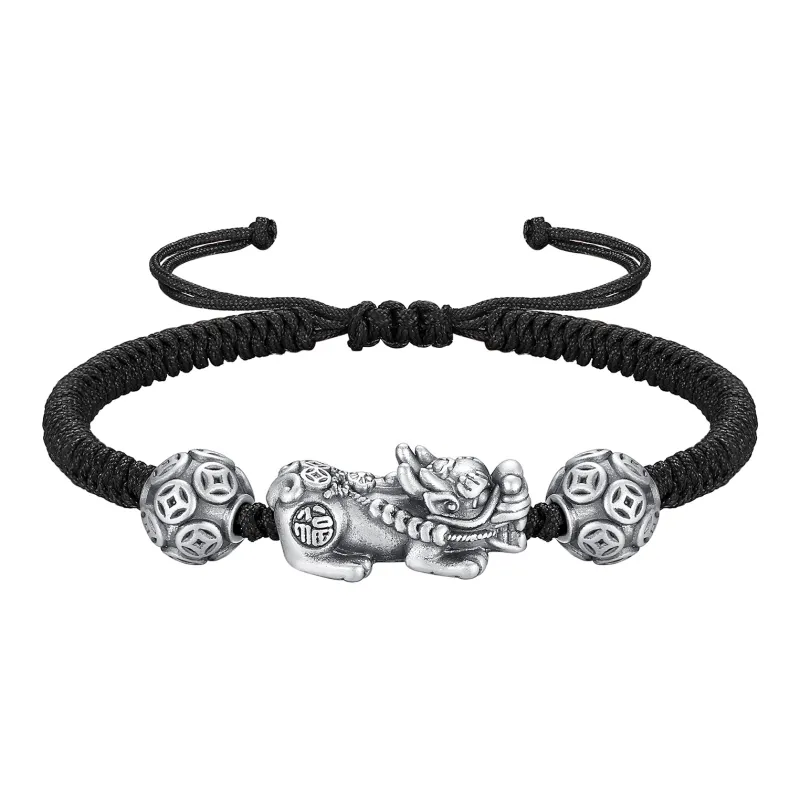Inker Good Stone 999 Fine Silver Bracelets Unisex-0