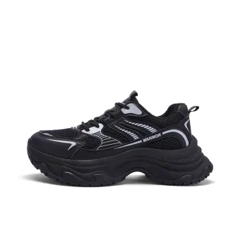 WARRIOR Chunky Sneakers Women's Low Top Black