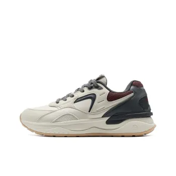 XTEP Lightweight Coverage Height Increasing Low Top Casual Shoes Men's Tea White Ash