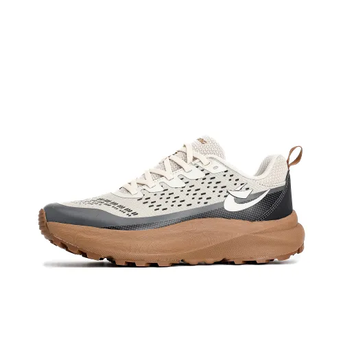 XIDELONG Low-Top Carbon Plate Popcorn Sprint Running Shoes Men's Taupe
