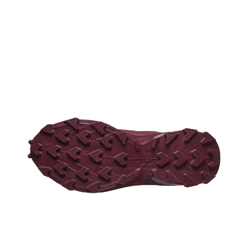 SALOMON Supercross 4 Cushioning Slip Resistant Low Top Running Shoes Women's Burgundy-2