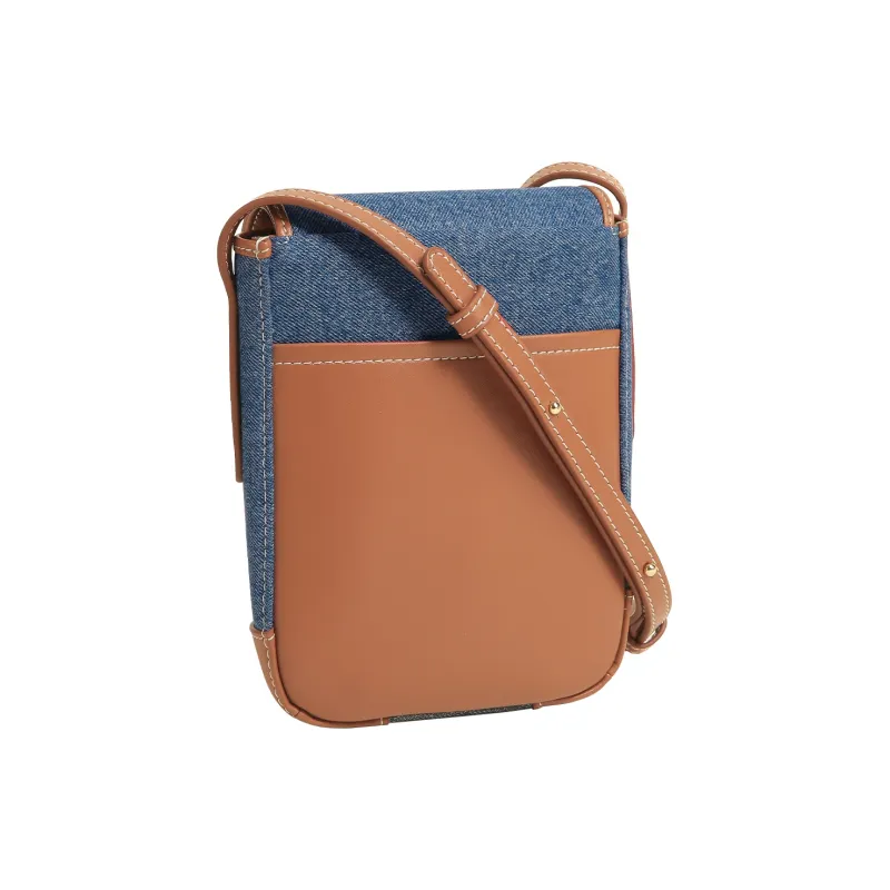 Miao Di Denim Shoulder Bag, Crossbody Bag Regular Women's Denim Blue-2
