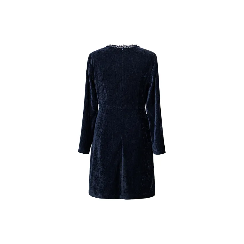 ROEYSHOUSE Long Sleeved Dresses Women's Blue-1