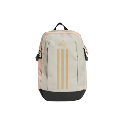 Adidas Polyester Backpack Unisex Pink Coral & Warm Sandstone