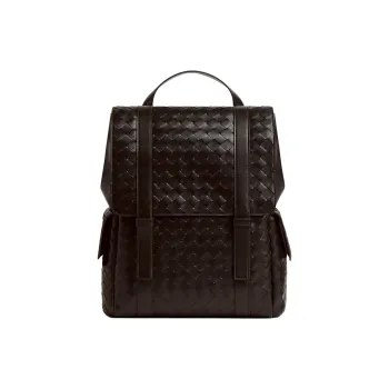 Bottega Veneta Calfskin Backpack Men's Brown