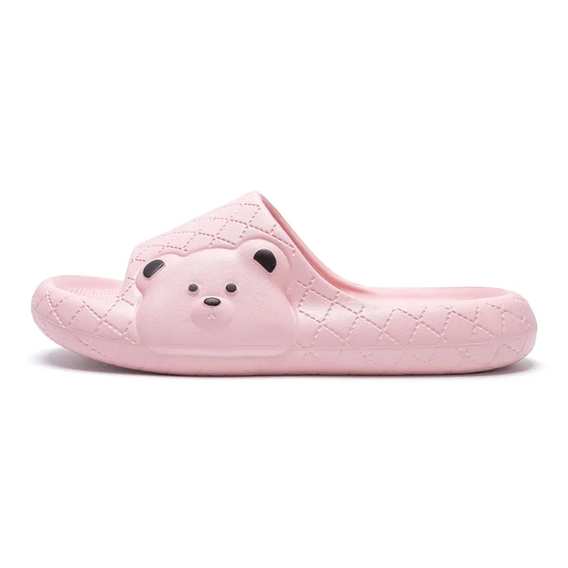 Soft Soft And Cute Round Tip Bear Slippers Summer Home Squashy And Bouncy Feeling Slippers-6