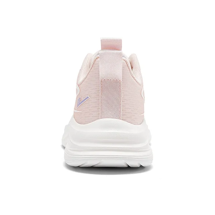 Warrior Cushioning Lightweight Breathable Quick Dry Low Top Running Shoes Women's Pink White-4