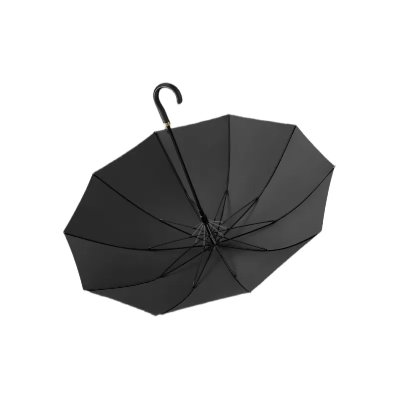 NingYi High End Curved Handle Umbrella Golf Umbrella Business Double Umbrella Straight Pole Umbrella-1