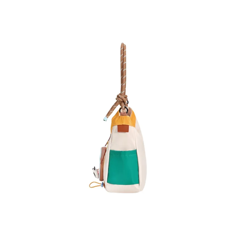 Miffy Fabric Shoulder Bag Women's Khaki/powder Blue-3
