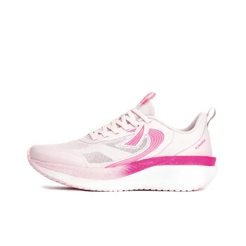 XIDELONG Slip Resistant Full Coverage Breathable Low Top Carbon Plate Sprint Running Shoes Women's Peach Pink