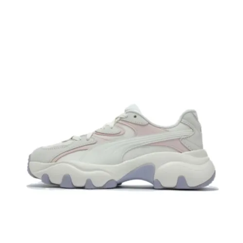 PUMA Pulsar Anti Slip Wear Resistant Low Top Casual Shoes Women's Beige Pink