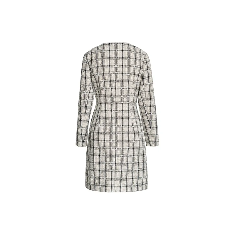 ROEYSHOUSE Long-Sleeved Dresses Women's Plaid-1