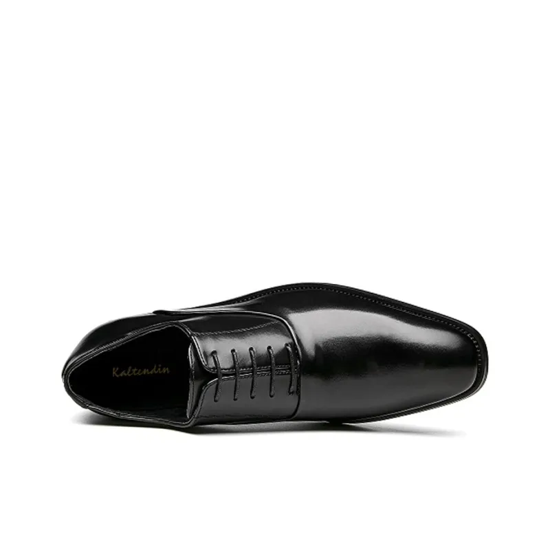 Kaltendin Business Commute Versatile Trendy Comfortable Minimalist Style Elegance Dress Shoes Men's-4