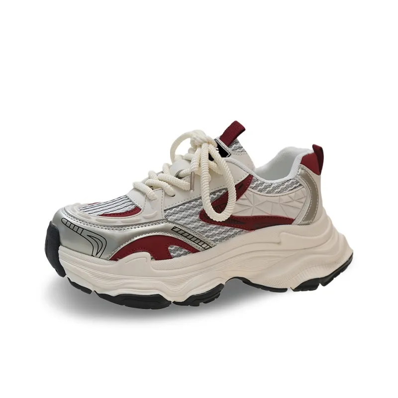YUZHAOLIN Breathable Low Top Chunky Sneakers Women's-4