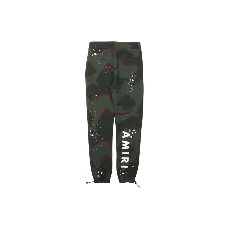 AMIRI Knitted Sweatpants Men Dark Green-1
