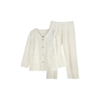 Xuan Liang Pajama Set Women's Cream White