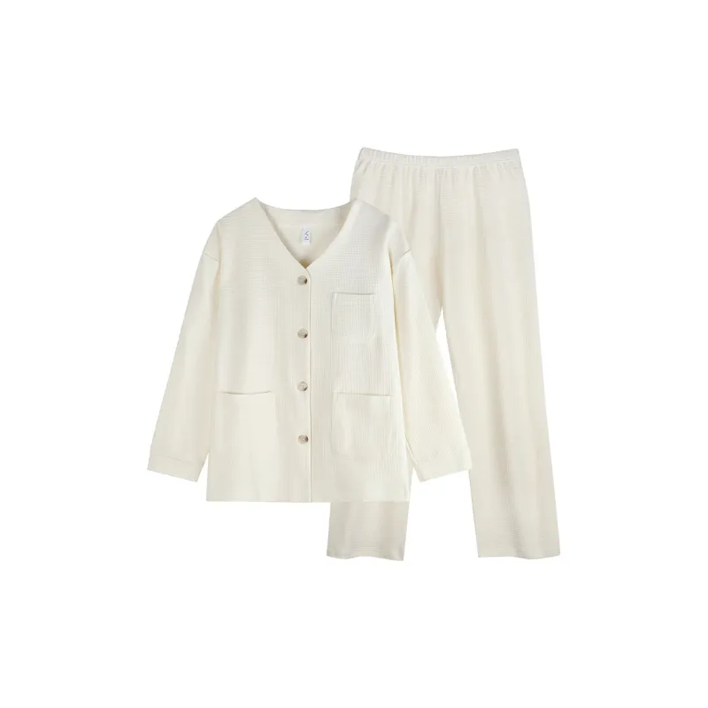 Xuan Liang Pajama Set Women's Cream White-0