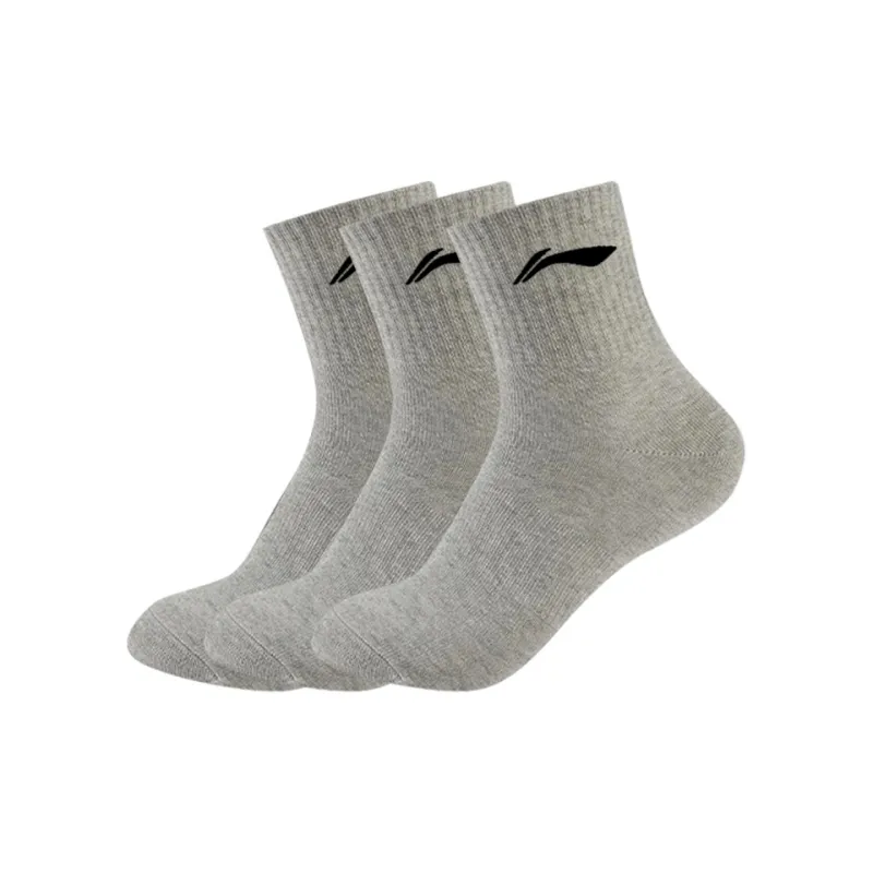 LiNing Mid Calf Socks Unisex 3 Pack-6