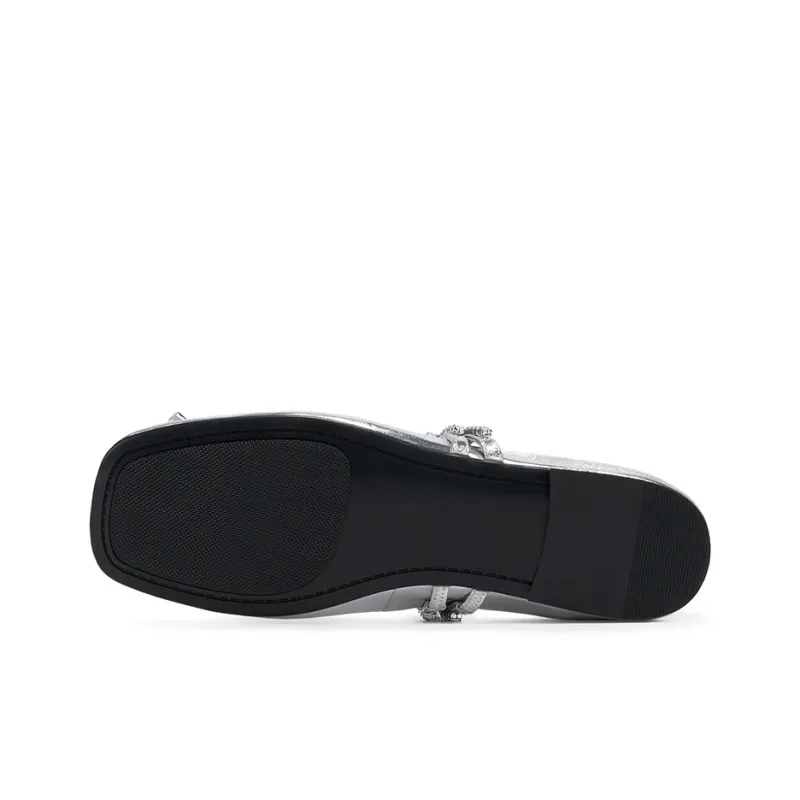GG CC Flat Mary Jane Shoes Ballet Unlined Shoes 1cm Women's-4