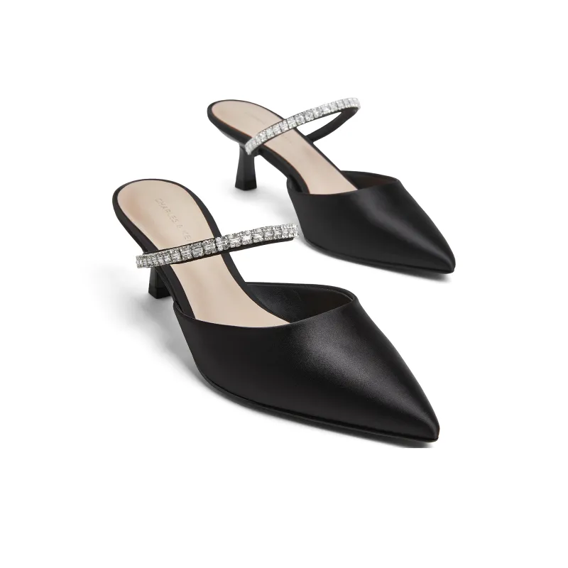 CHARLES&KEITH Composite Sole Closed Toe Slippers 6cm Women's-13