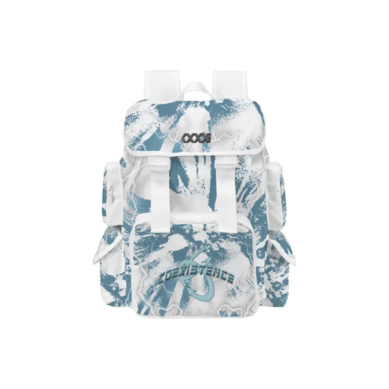 COEXISTENCE Polyester Commute Travel Versatile Backpacks Large Size Unisex White-21
