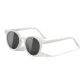 White Frame with Polarized Gray Lens