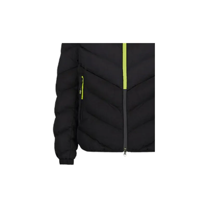 EMPORIO ARMANI FW21 Solid Color Hooded Puffer Jacket Men's Black-5