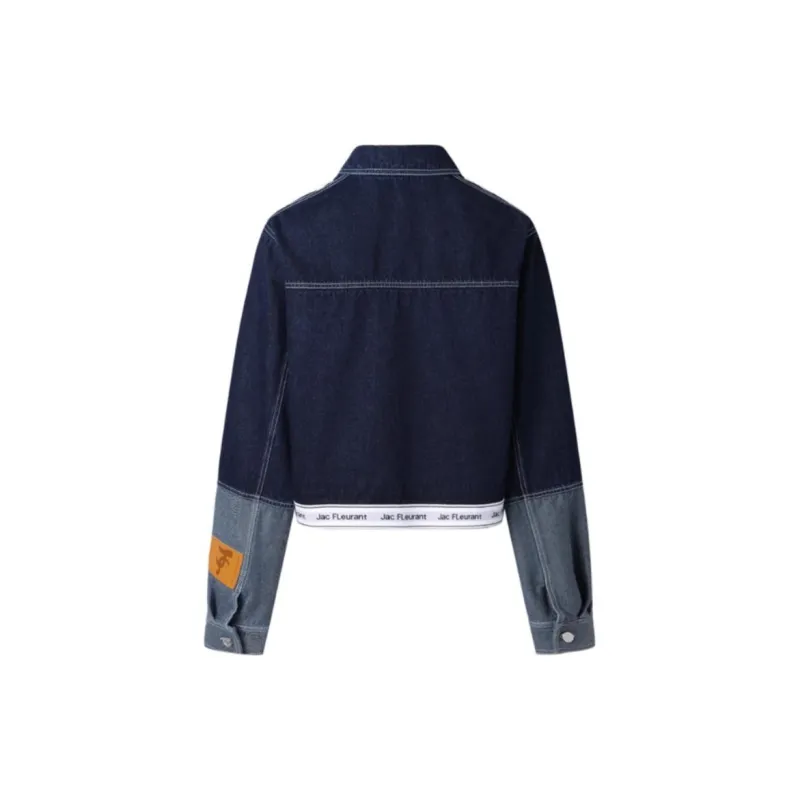 JAC FLEURANT Denim Jacket Women's Blue-1