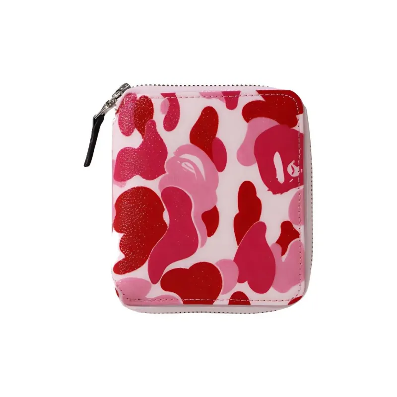 A BATHING APE Cotton Wallet Medium Size Unisex Blue/Green/Pink-5