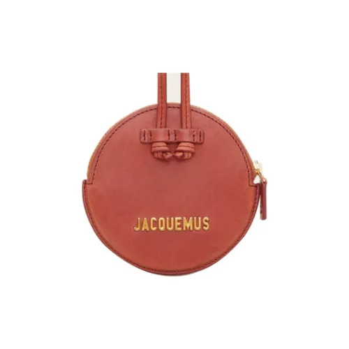 Jacquemus Leather Coin Purse Mini Men's Deep Red