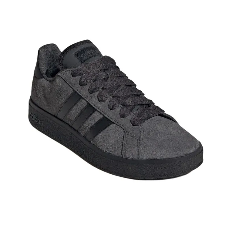 Adidas Grand Court Base 00s Anti Slip Wear Resistant Low Top Skateboard Shoes Men's Black-2