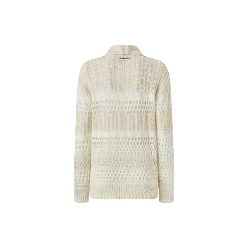 PINKO Openwork Spread Collar Jumper-1