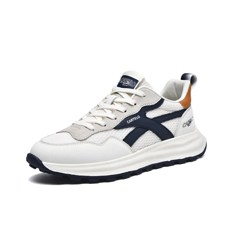 CARTELO Cushioning Height Increase Low Top Casual Shoes Men's-1