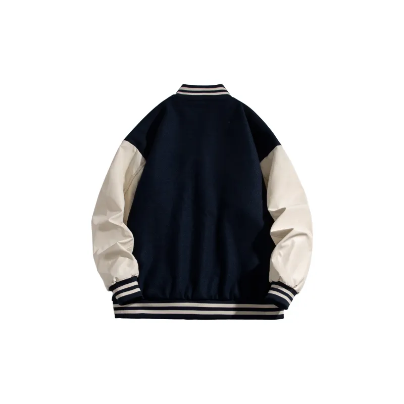 BTR Baseball Jacket Unisex Dark Blue-7
