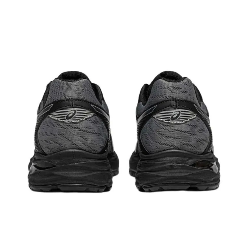 Asics Gel Flux 4 Cushioning Wear Resistant Breathable Lightweight Rebound Low Top Running Shoes Men's Gray Black-3