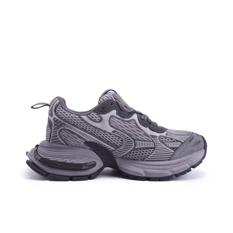 TOM TAILOR Soft Gray Trendy Running Shoes Low Top Chunky Sneakers Women's-7