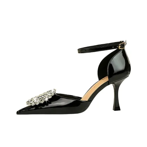 QITUMAUL Slim Heel High Heels 8cm Women's