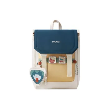 MR.ACE HOMME Fabric Backpack Unisex Dusk Blue
