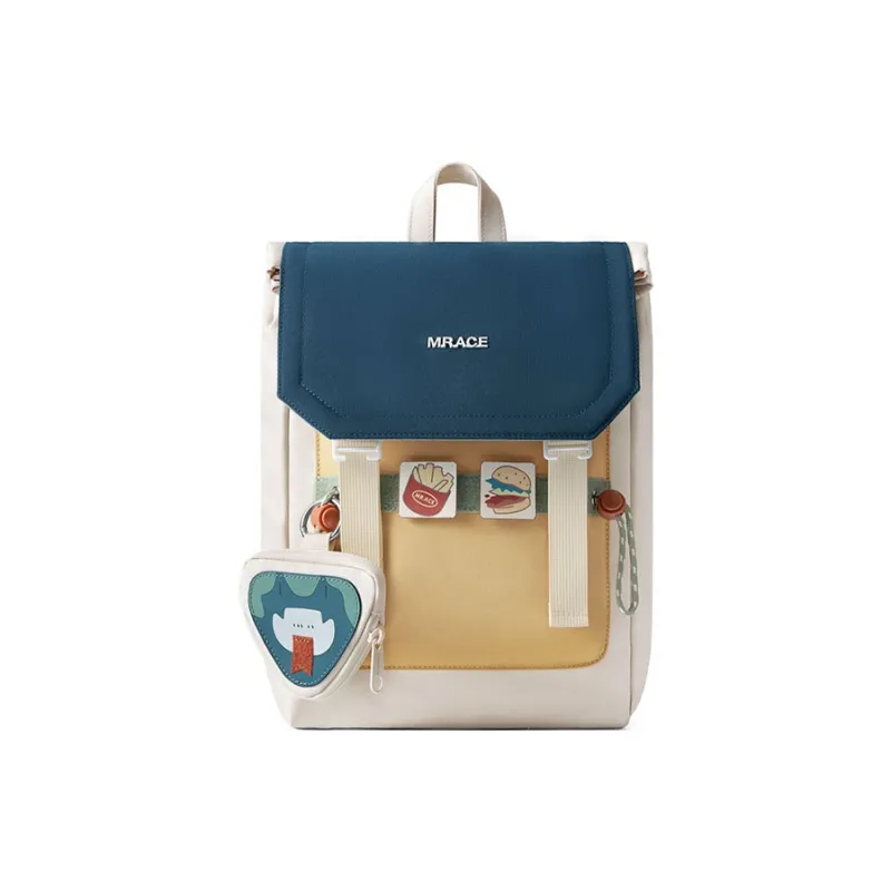 MR.ACE HOMME Fabric Backpack Unisex Dusk Blue-0
