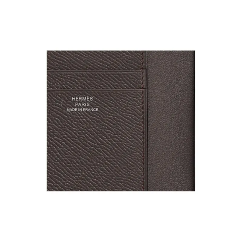 HERMES MC² Euclide Epsom Calfskin Card Holder Men's 46 Ebony Wood Color-2