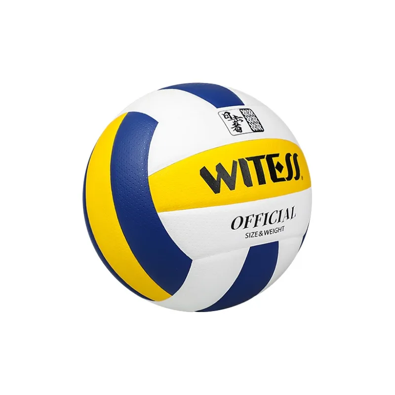 WITESS PU Surface Leather Size 5 Ball Volleyball Unisex Blue White Color Scheme-1