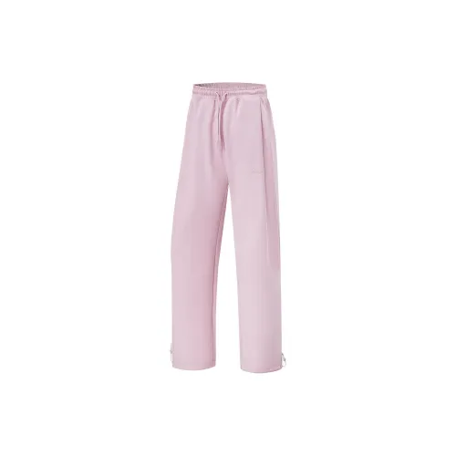 LiNing Fitness Series Knitted Sports Pants Women's Lotus Red Purple