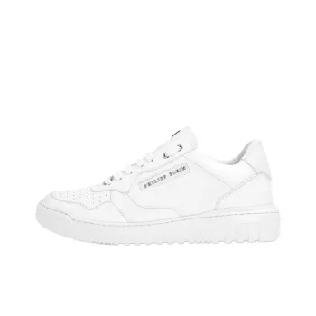 PHILIPP PLEIN Nappa Low Top Casual Shoes Men's White