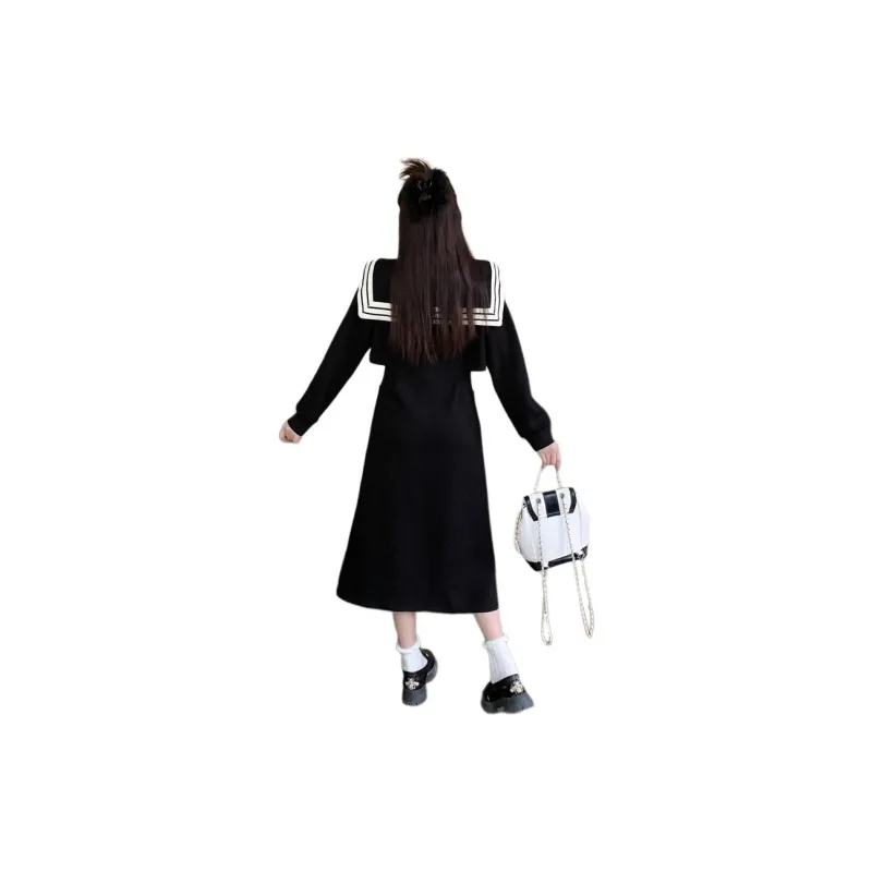 SECFLY OFFICIAL Long Sleeved Dresses Women's Black-1