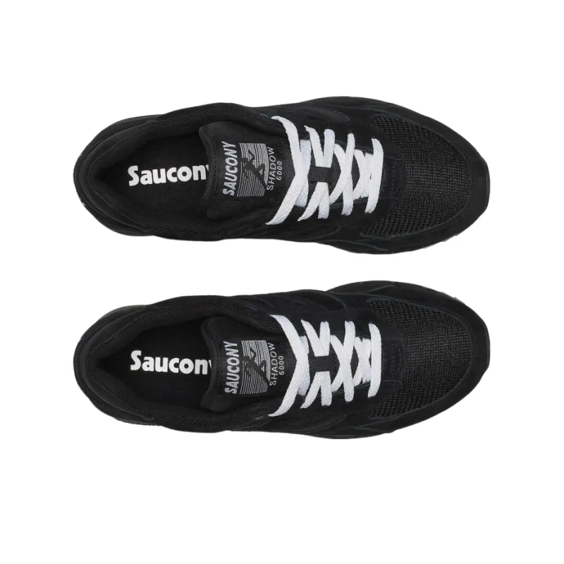 Saucony Shadow 6000 Black White Tongue Logo-2