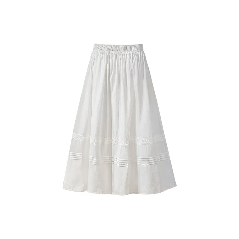 Cypress House Casual Long Skirt Women's White-1