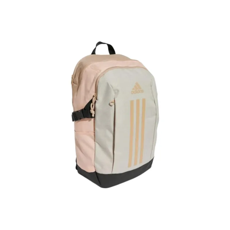 Adidas Power Polyester Backpack Unisex Pink Coral Blend With Warm Sandstone-1
